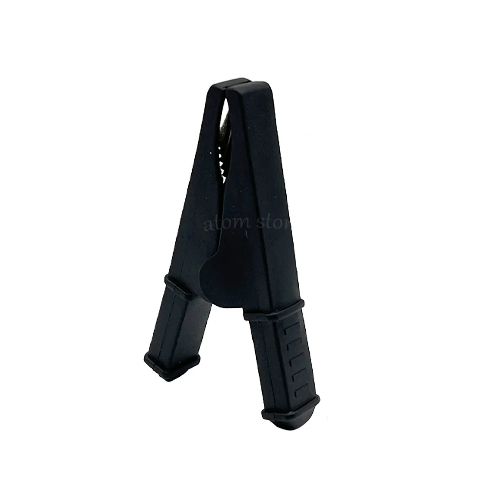 2Pcs 50A Red + Black 75mm Insulated Crocodile Crocodile Car Caravan Van Battery Test Lead Clips Best Promotion Alligator Clips