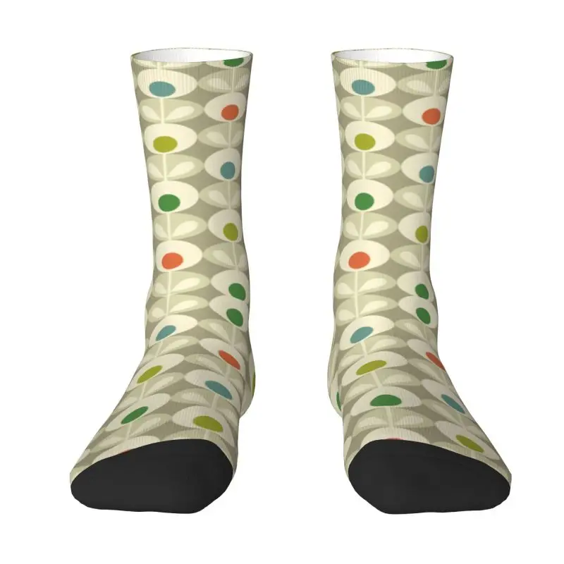 

Fashion Kiely Orla Floral White Color Socks Women Men Warm 3D Printing Colorful Abstract Sports Basketball Socks