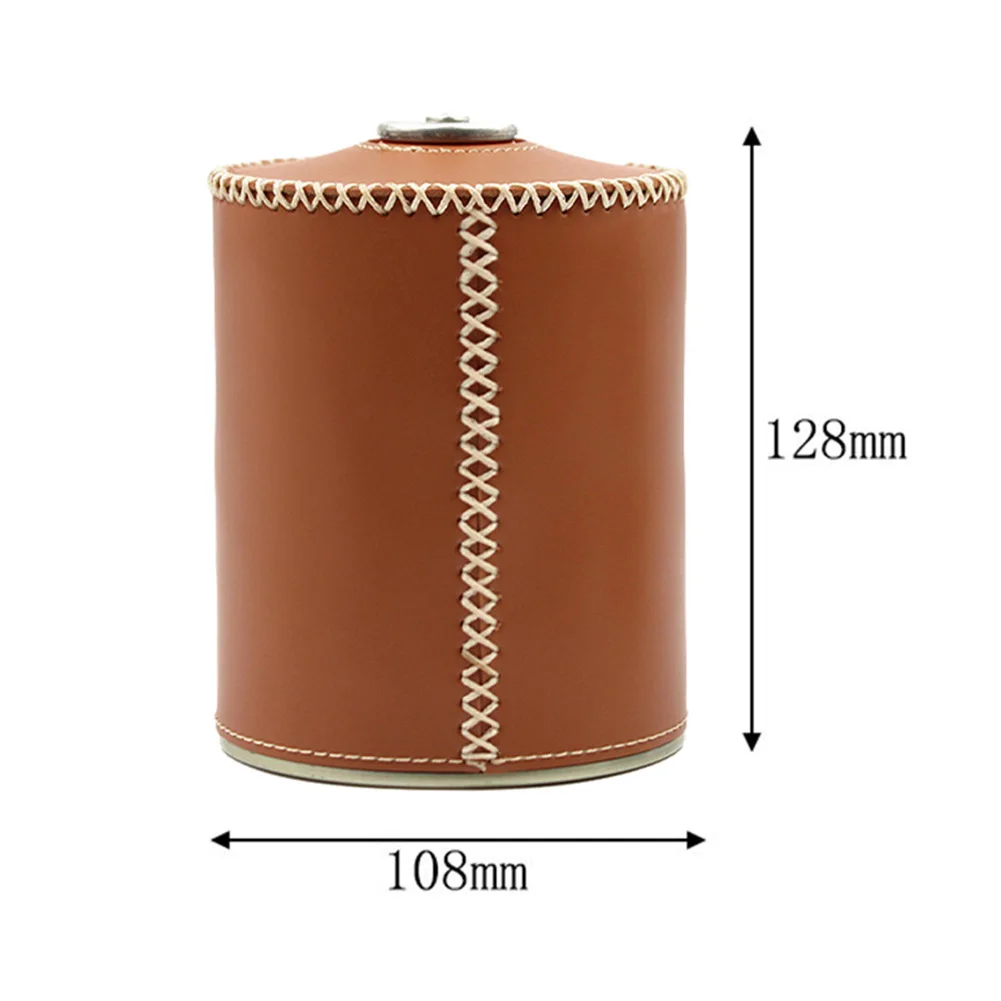 1pc Camping Gas Tank Case Gas Canister Cylinder Case Tank Leather Cover Sleeve For 230g And 450g Tanks Camping Stoves