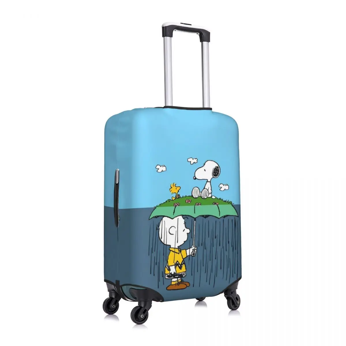 Snoopy Cartoon Anime Print Suitcase Cover Cruise Trip Vacation Strectch Luggage Supplies Protector 3