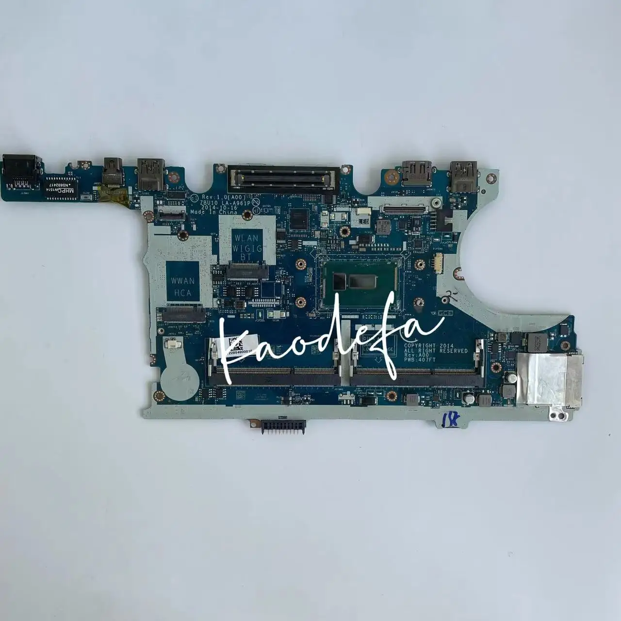 para Latitude 7450 Laptop Motherboard Cpu:i55200ui5-5300u Ddr3 Cn0r1vjd Cn-0tfvf9 Mainboard Zbu10 E7450 La-a961p - Imagem 3