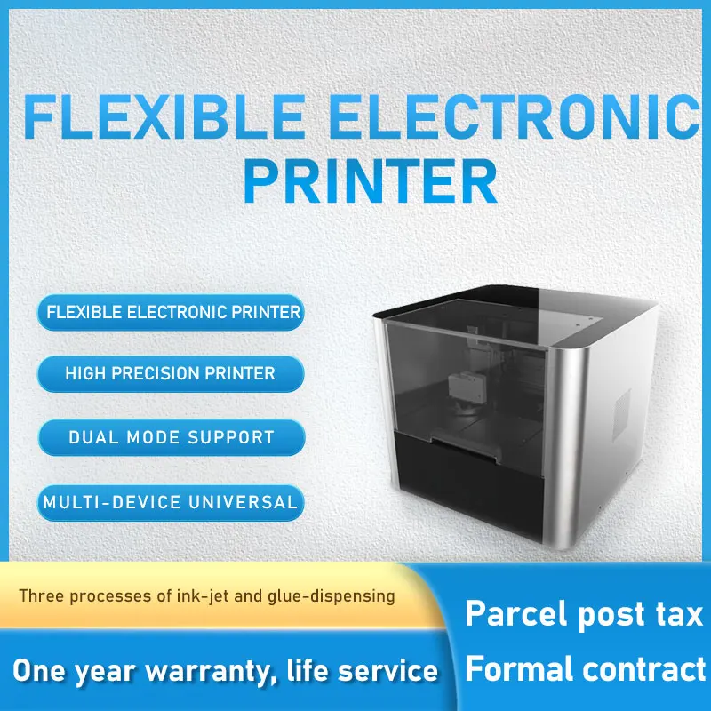 Flexible microelectronic printer liquid metal conductive inkjet