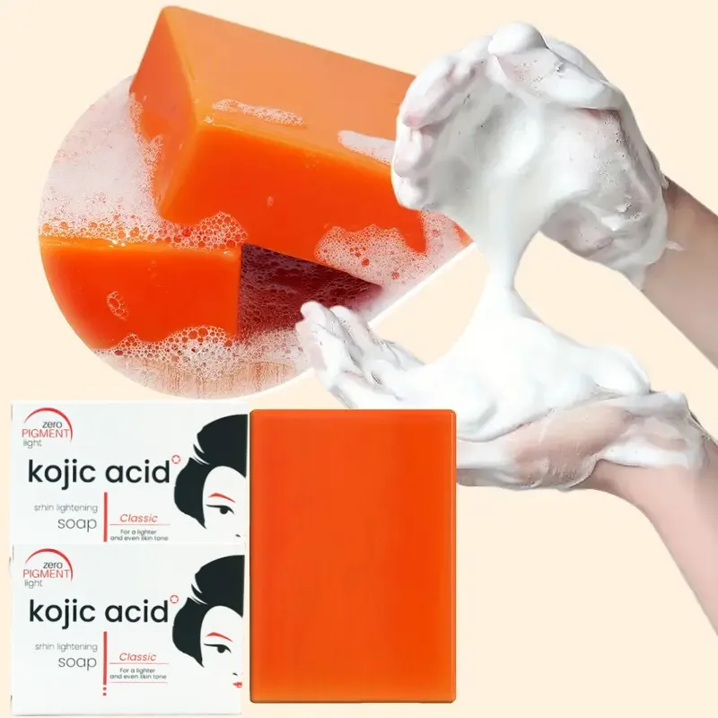 

Handmade Whitening Soap Skin Care Deep Cleaning Moisturizing Cleansing Essential Temperate Soap Brighten Skin Kojic Acid Soap