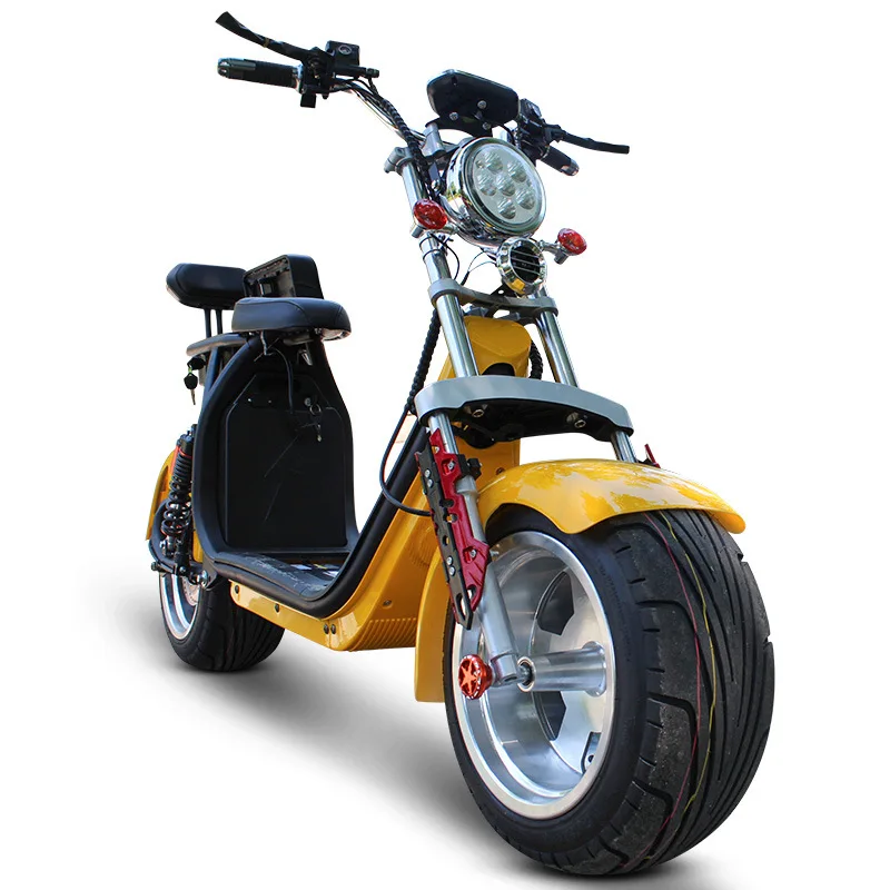 Chopper Bobber Electric City Scooter Double Pole Detachable 60V12A1500W Battery Adult Walking Electric City Scooter
