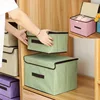 Fold Non Woven Fabric Storage Box Gray Home Supplies Clothing Underwear Sock And Kid Toy Storage Organizer Cosmetics 3