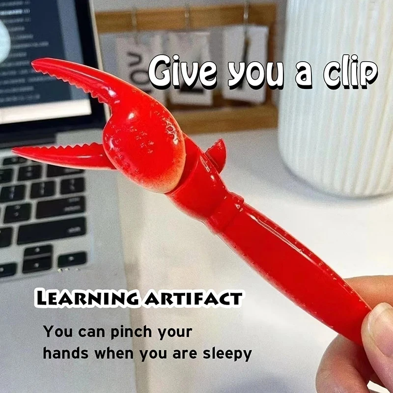 Creative Lobster Paw Ballpoint Pen Personality Crab Clip Pliers Pen Novelty Quirky Neutral Children Decompression Vents Toys