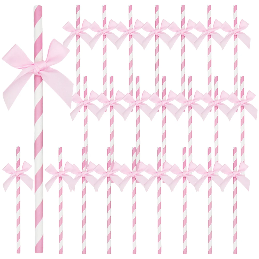 

Sky-Blue Paper Drinking Straws Biodegradable Multi-Pattern Party Straws Bow Ties Decorative Cocktail Drinking Straws