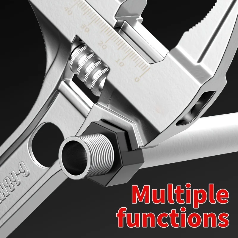 1pc Multifunctional Bathroom Wrench Tool Saves Space And Has Various Functions, Adjustable Bathroom Wrench Saves Space