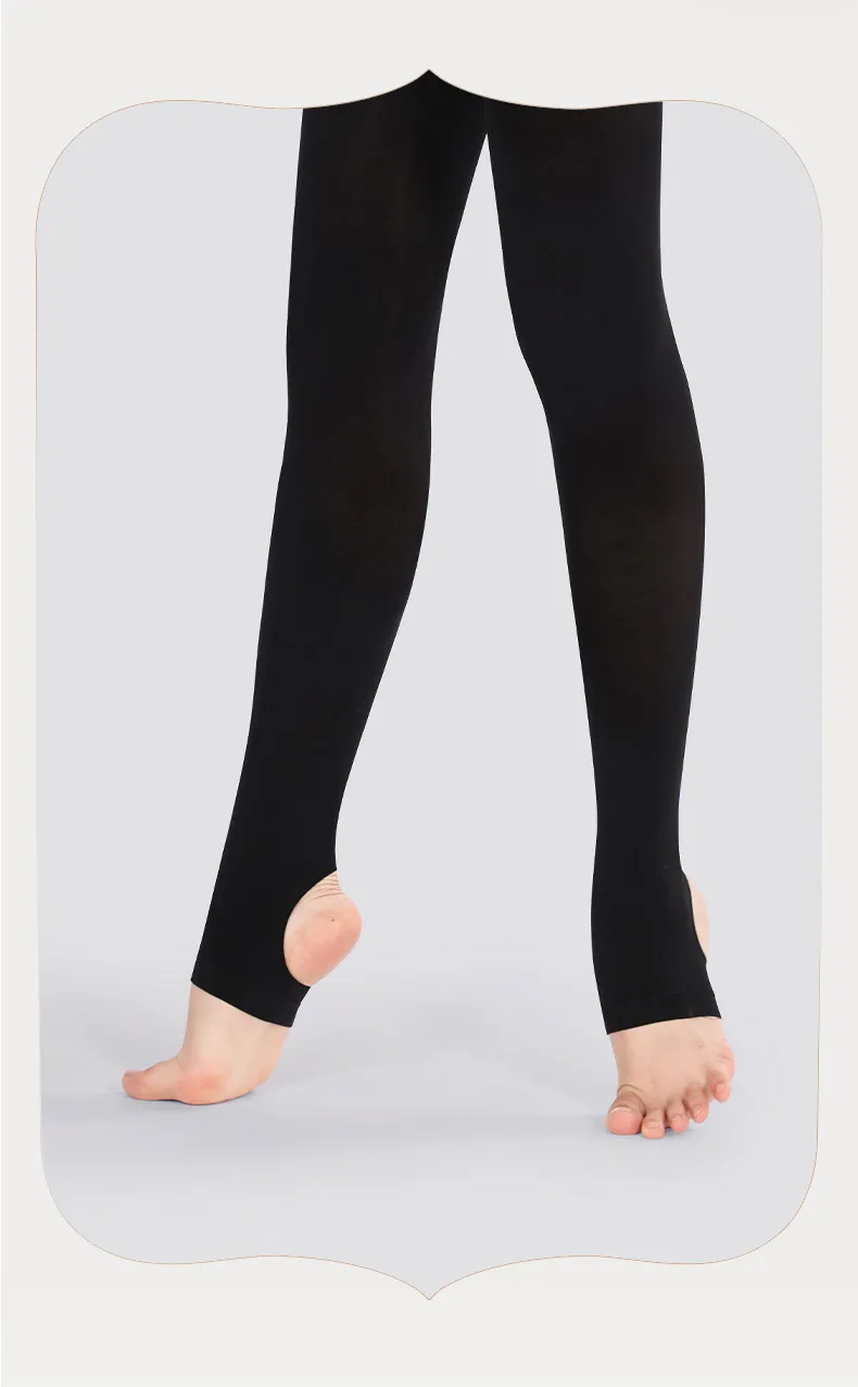 60D Mädchen Steigbügelstrumpfhose Damen Steigbügel-Tanzstrumpfhose Ultraweiche Ballettstrumpfhose Halten und Stretch Steigbügel-Leggings zum Tanzen/Schule – Detail 11