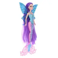 Classic Mermaid Doll Toys Figures With Glittering Tail Wing #C 1
