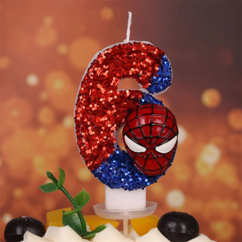 1pcs Number 0 1 2 3 4 5 6 7 8 9 cake candles Boy Birthday Children's Candle Cake Decoration Gothic Decor Party Memories Candle