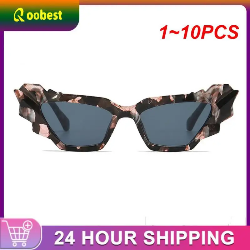 

1~10PCS Fashion Colorful Cat Eye Sunglasses Women Retro Unique Polygon Eyewear Shades UV400 Men Candy Colors Gradient Sun