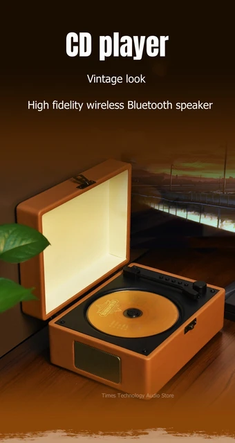 Retro Leather Trunk CD-player Multifunctional Music Album Player Portable  Outdoor Wireles Bluetooth Speaker Hi-fi Stereo Boombox - AliExpress