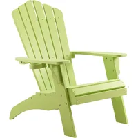 Adirondack Chair, Oversized Poly Lumber Fire Pit Chair with Cup Holder, 350Lbs Support Patio Chairs for Garden, Weather Resista 1