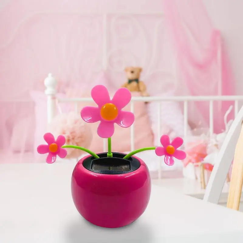 Solar powered Dancing Flower Toy Swinging Butterfly FlipFlap
