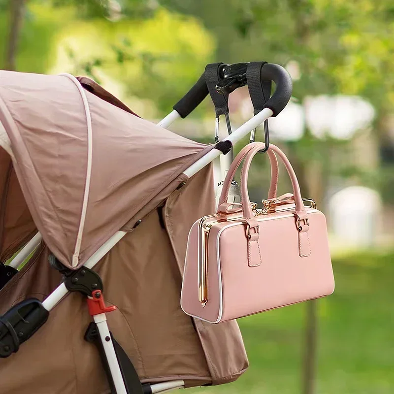 Stroller Hooks Buckles Clip Aluminum Alloy Carabiner Cart Organizer Diaper Bag Shopping Pram Hanger 1-10pcs