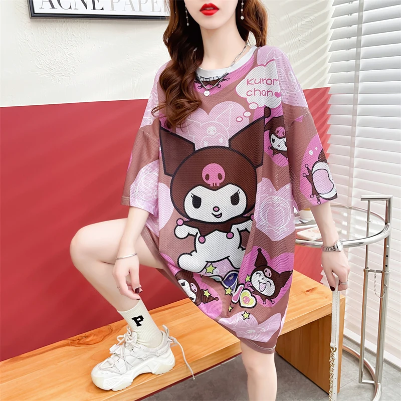 

Street Wear T-Shirts Women Summer Oversized T-Shirts Fashion Chic Printed T-Shirts Short Sleeve Tees Female For Dresses Women
