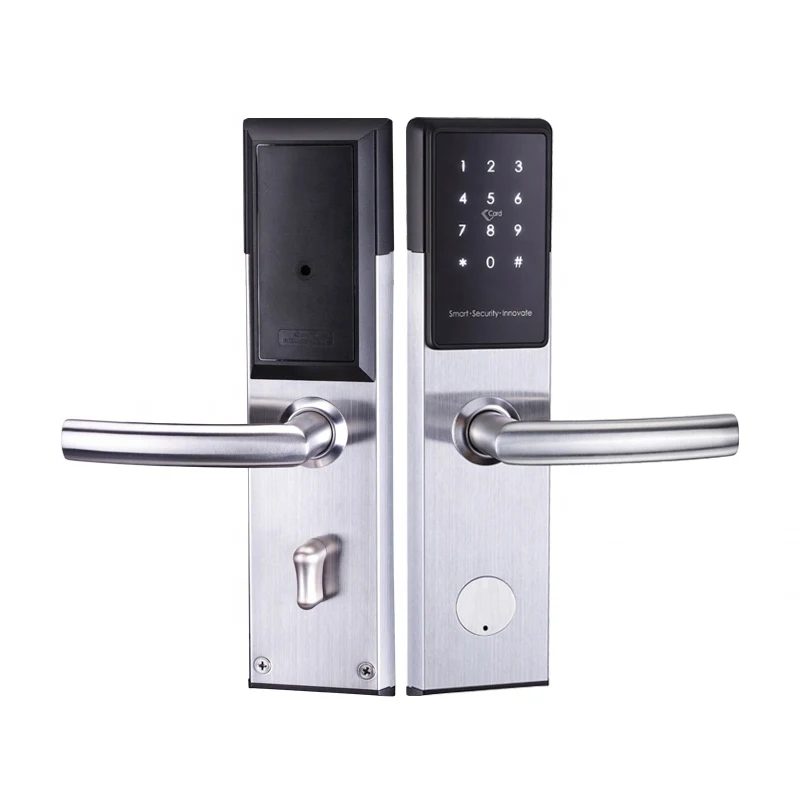 

US ANSI Standard Mortise Intelligent RFID Key Card Digital Smart Hotel Door Lock System with TT Hotel WiFi App Free Software API