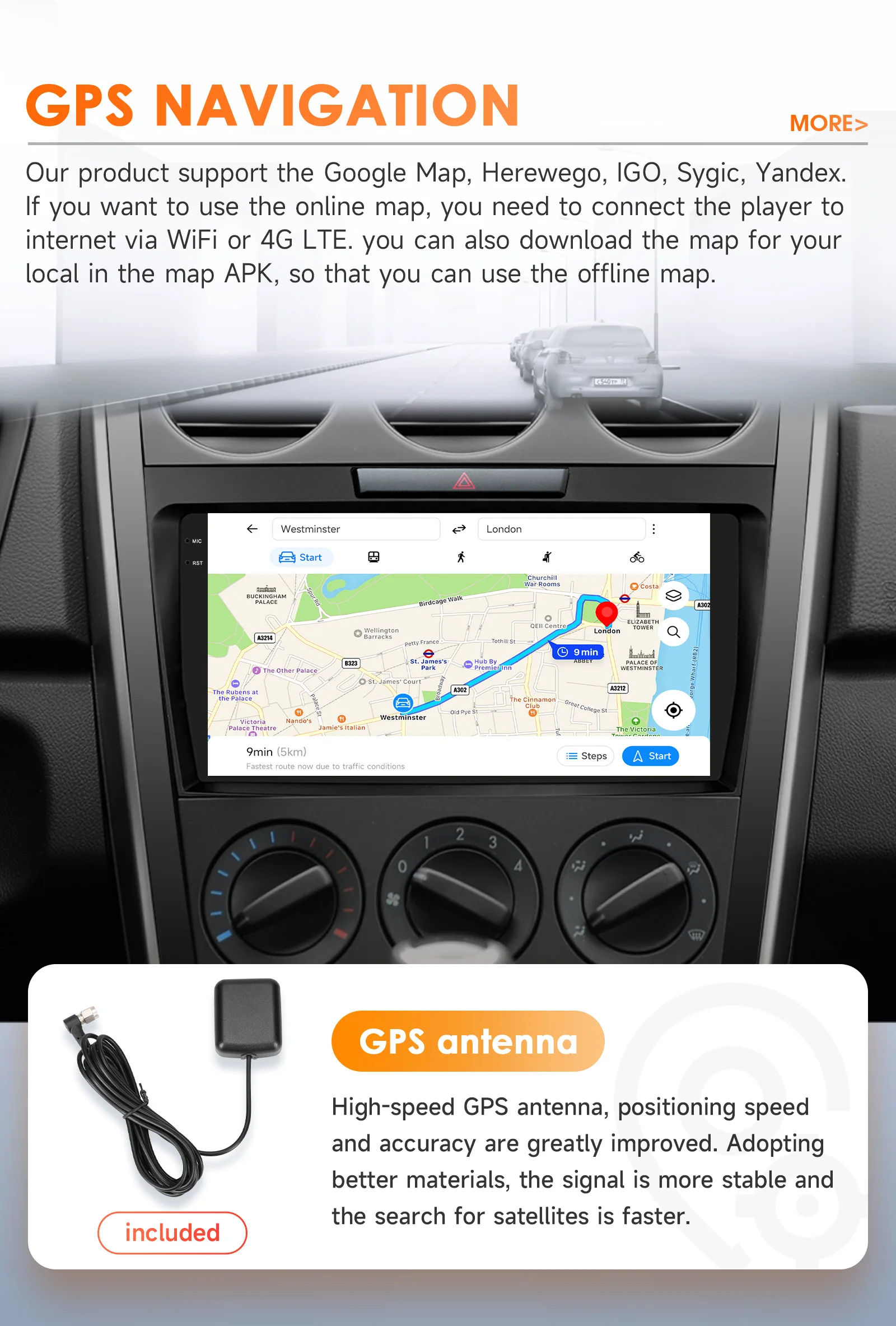 8-Kern-Carplay-Android-14-Autoradio für Mazda CX7 CX 7 2008 - 2015 Multimedia-Player GPS-Navigation Stereo 360 CAM RDS BT 9-Zoll-2DIN-Bildschirm – Detail 32