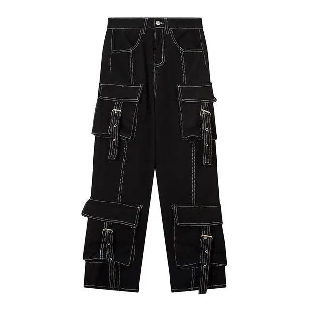 Wide Leg Baggy Cargo Pants 2