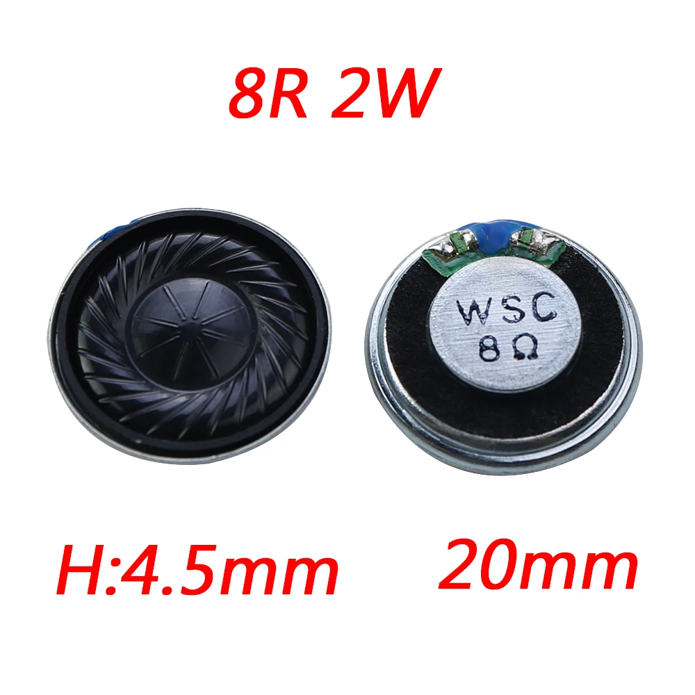 Ultradünner Mini-Lautsprecher, 8 Ohm, 2 Watt, 2 W, 8R-Lautsprecher, Durchmesser 20 mm, 23 mm, 28 mm, 36 mm, 40 mm, 2 cm, 2,3 cm, 2,8 cm, 3,6 cm Dicke 5 mm, 4,5 mm – Detail 2