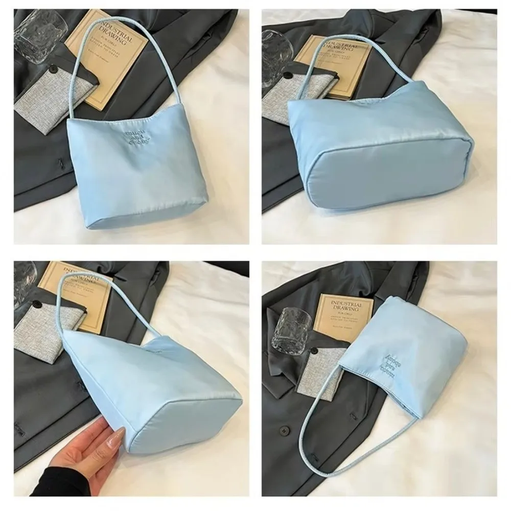 Nuova Borsa a Tracolla Oxford Grande Capacità Impermeabile Borsa Tote da Pendolare con Lettere Ricamate Borsa a Mano da Donna - immagine 2