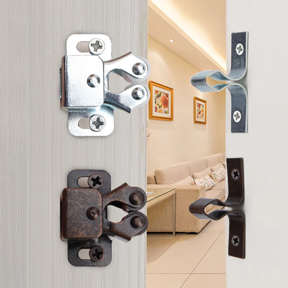 Door Catches Cabinet Door Latch Cabinet Door Stop Door Stops Furniture Door Stoppers Antique Copper Color Cupboard Cabinet Roller Twin Double With Striker Free Screws