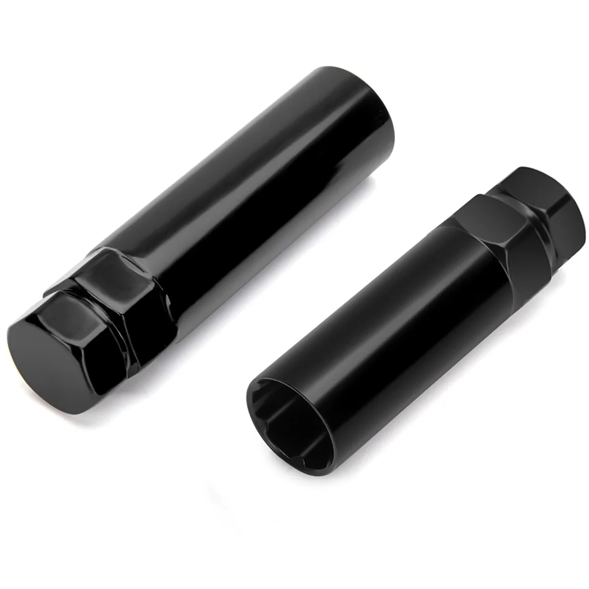Small 6 Spline & 7 Spline Sockets Fuel Rim Lug Nut Key Wrench for Aftermarket Lugnuts 14x1.5, 14x2.0, 12x1.5, 12x1.25&mdash;L49A