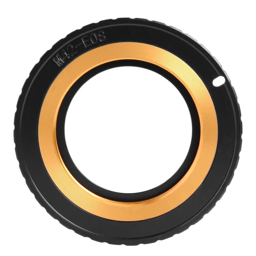 M42-EOS Adapter Ring Copper Electronic Chip 3 AF Confirm Electronic Focus Accuracy Flexible for Canon DSLR 600D 60D