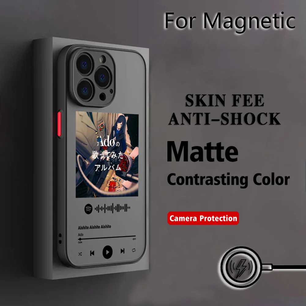 Sleek Magnetic Matte Back Cover