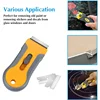 100pcs Razor Blades Scraper Metal Glass Glue Cleaner Remover Replacement Cutter Blades Carbon Steel Blade Car Tinting Tool ﻿ 5