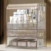 Cosmetics Storage Box Transparent Acrylic Display Box With Lid Dust-proof Perfume Storage Box Large Capacity Storage Cabinet 3