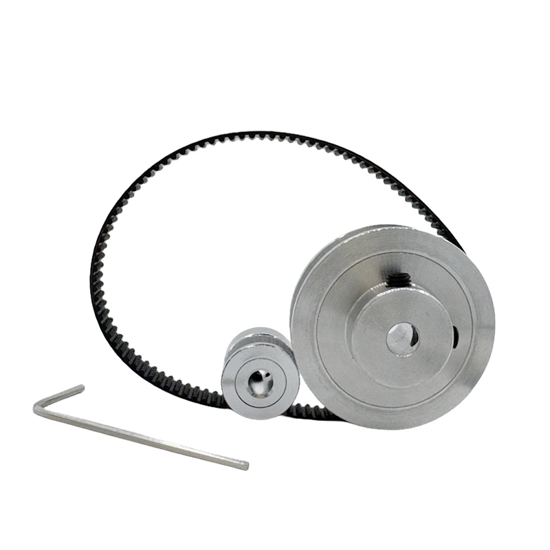 Timing Belt Pulley Timing Pulley Belt Pulley 60T 20Teeth Belt Width 10mm 2GT Set Bore 3~12mm Reduction 3:1GT2