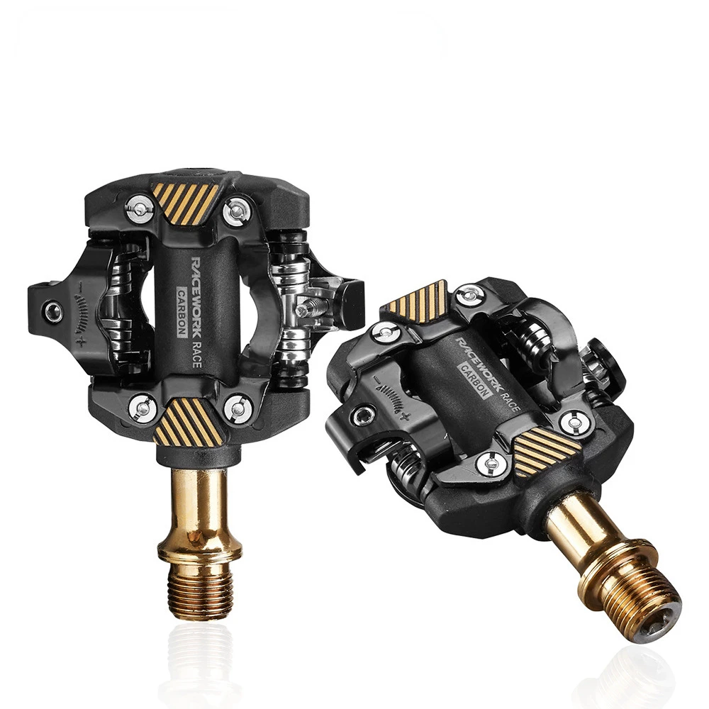 

Bicycle Paddle Spd Cleats Footrest Self-locking for Cycling Bearings Mtb Pedals Mountain Bike Automatic Pedalen Clip