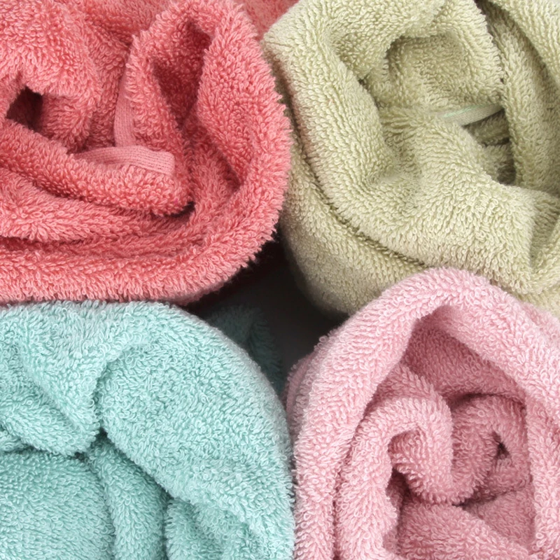 Pure cotton thickened household couple towel Not falling off soft absorbent adult large bath towel Daily face wash handkerchief 2