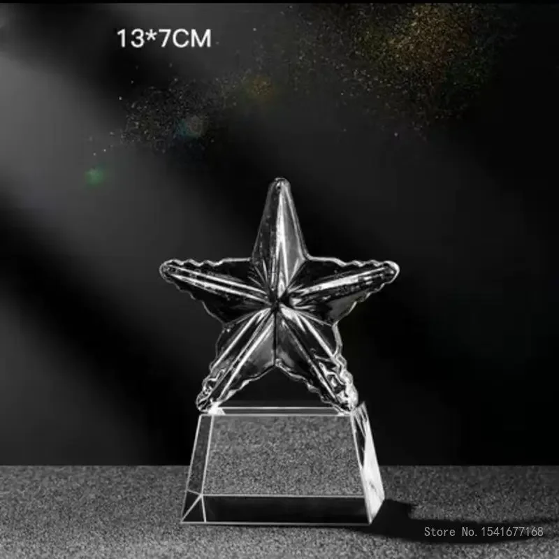 Customized Crystal Trophy for Children, Handshake Modeling, Thumb annual competition, Excellent Student Awards, Small Trophy 1Pc