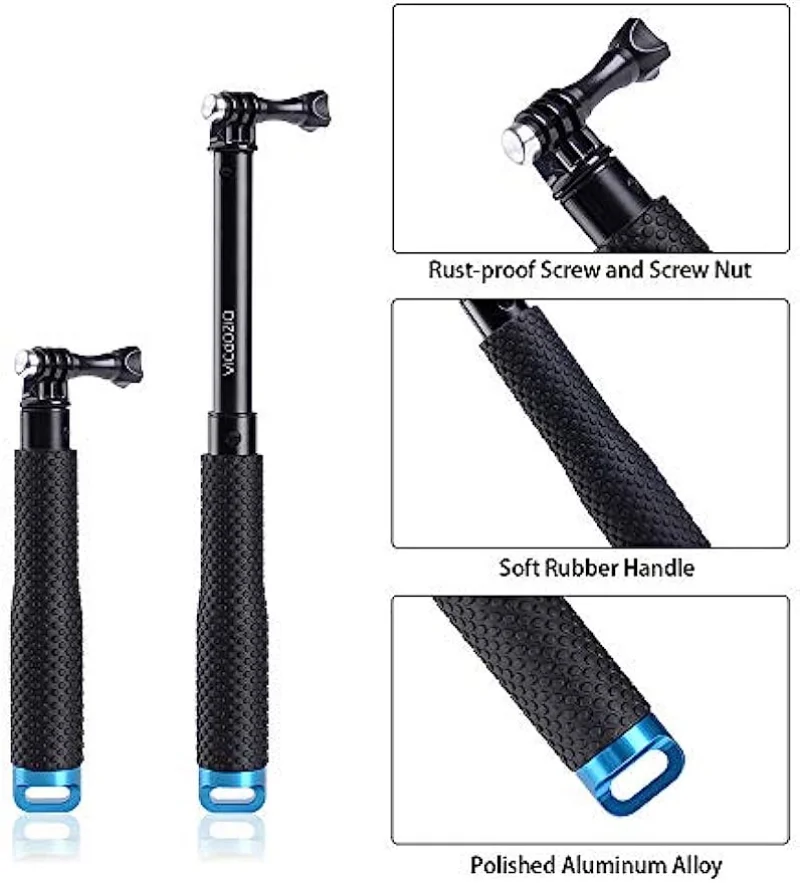 Extendable 48cm Aluminum Alloy Handheld Selfie Stick