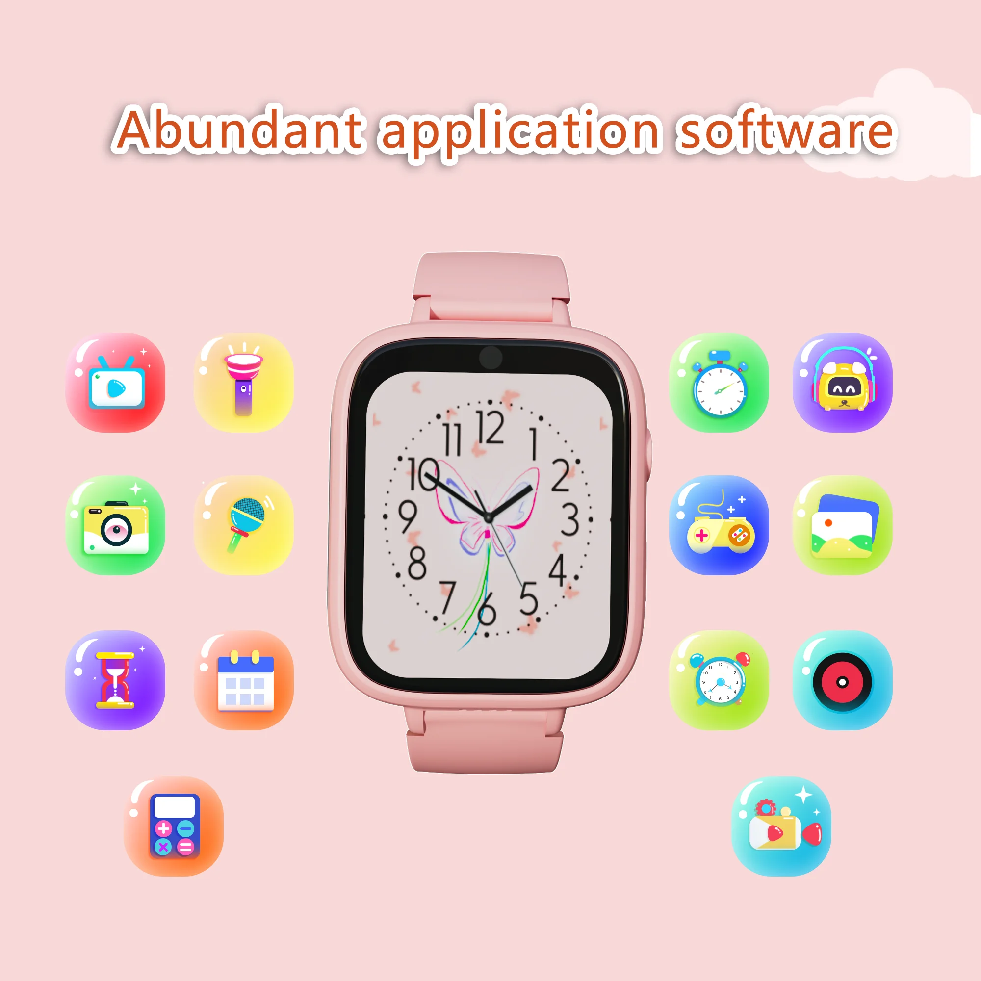 Smart Watch for Kids With 5 Games, Touchscreen, Calendaring Camera Music Player Time Display Video & Audio Recording 3