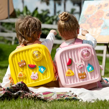 Bambini zaini Kawaii per ragazze fai da te cartone animato coniglio borse da scuola bambino ragazzi zainetto carino bambini libro borse Mochila Escolar