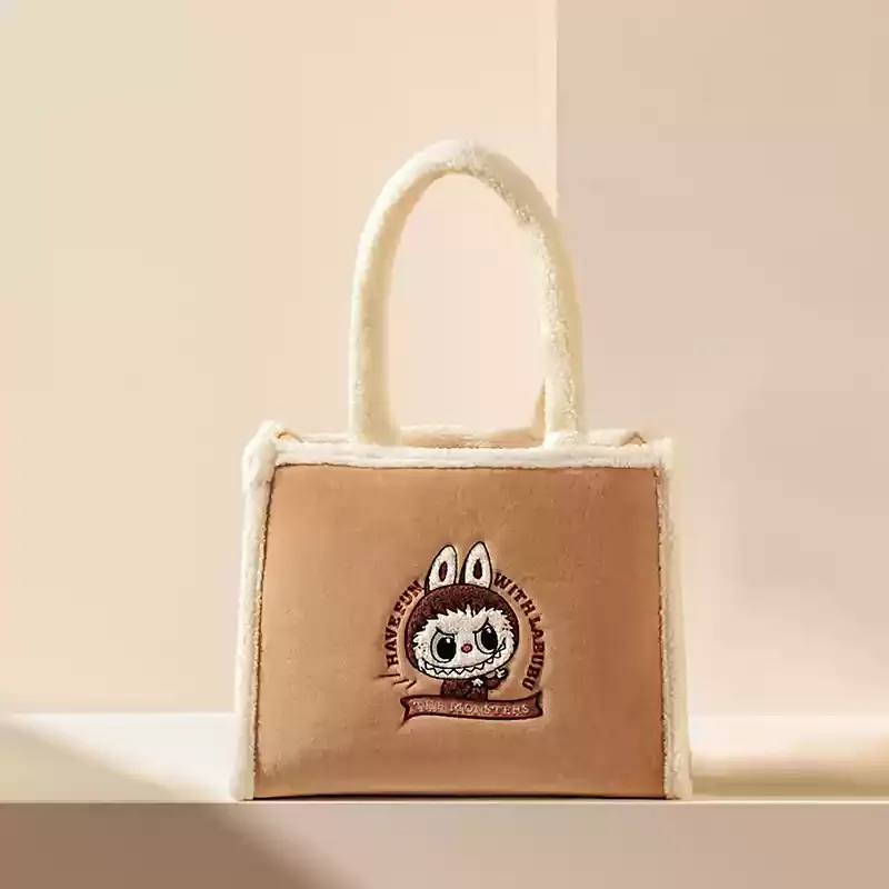 ☆POPMART☆LABUBU CLASSIC BAG SERIES PLUSH TOTE BAG BROWN Classic Bag Series- LABUBU Plush Tote Bag (Brown) | Bags