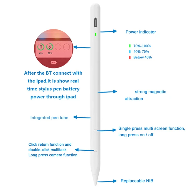 Lápiz Pencil Stylus Para Apple Ipad Air / 10.2 / Pro 11 / mi