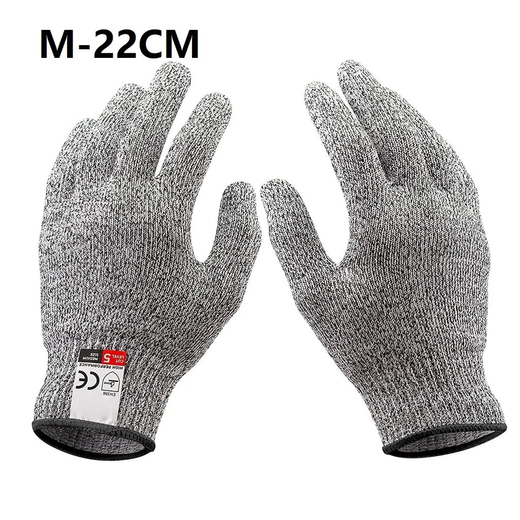 Anti Cut Proof Gloves Hot SaleGrey Black HPPE EN388 ANSI Anti Cut Level 5 Safety Work Gloves Cut Resistant Gloves