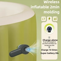 Folding Bath Tub Automatic Inflatable Cloud-shaped Bath Bucket Suitable for Adult Body Bathing Wireless Charging Pump 2