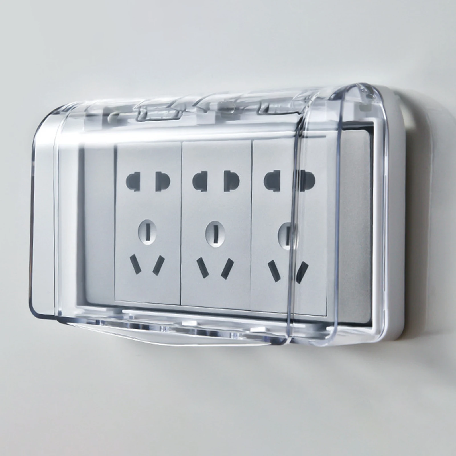 Waterproof Outlet Cover Waterproof Box Dustproof Flip Weatherproof Cover Protector Switch Box for Restaurant Office