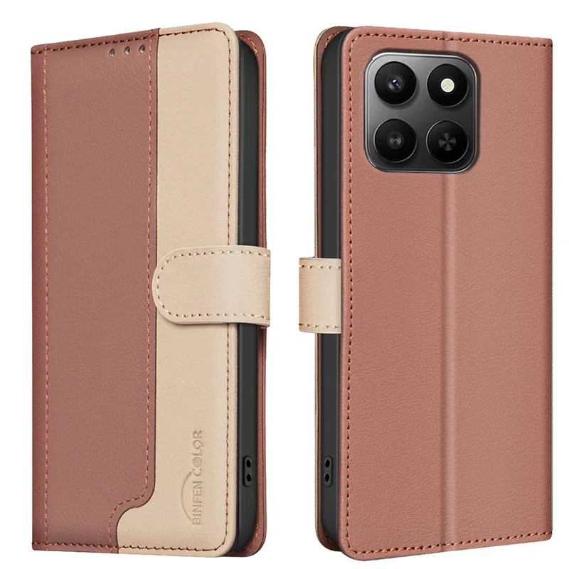 Deluxe Leather Flip Wallet Case - Elegant Protective Phone Cover