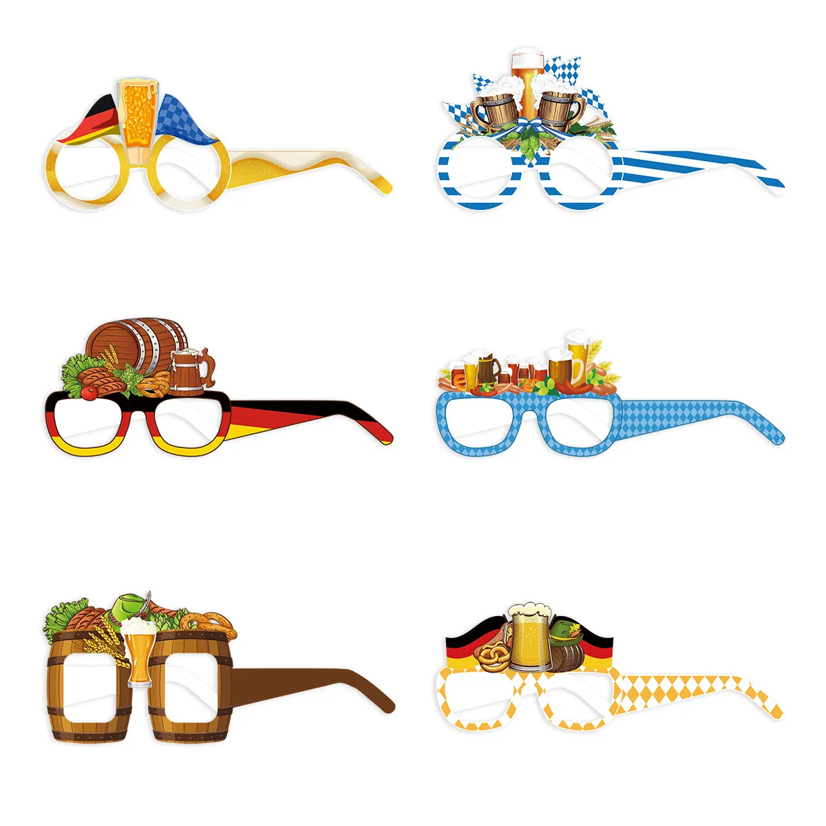 Oktoberfest-Themenbanner, Papier, Gläser, Bier, Karneval, Festival, Kuchendekoration, Ballon für Erwachsene, Jungen, alles Gute zum Geburtstag, Party-Dekoration – Detail 4