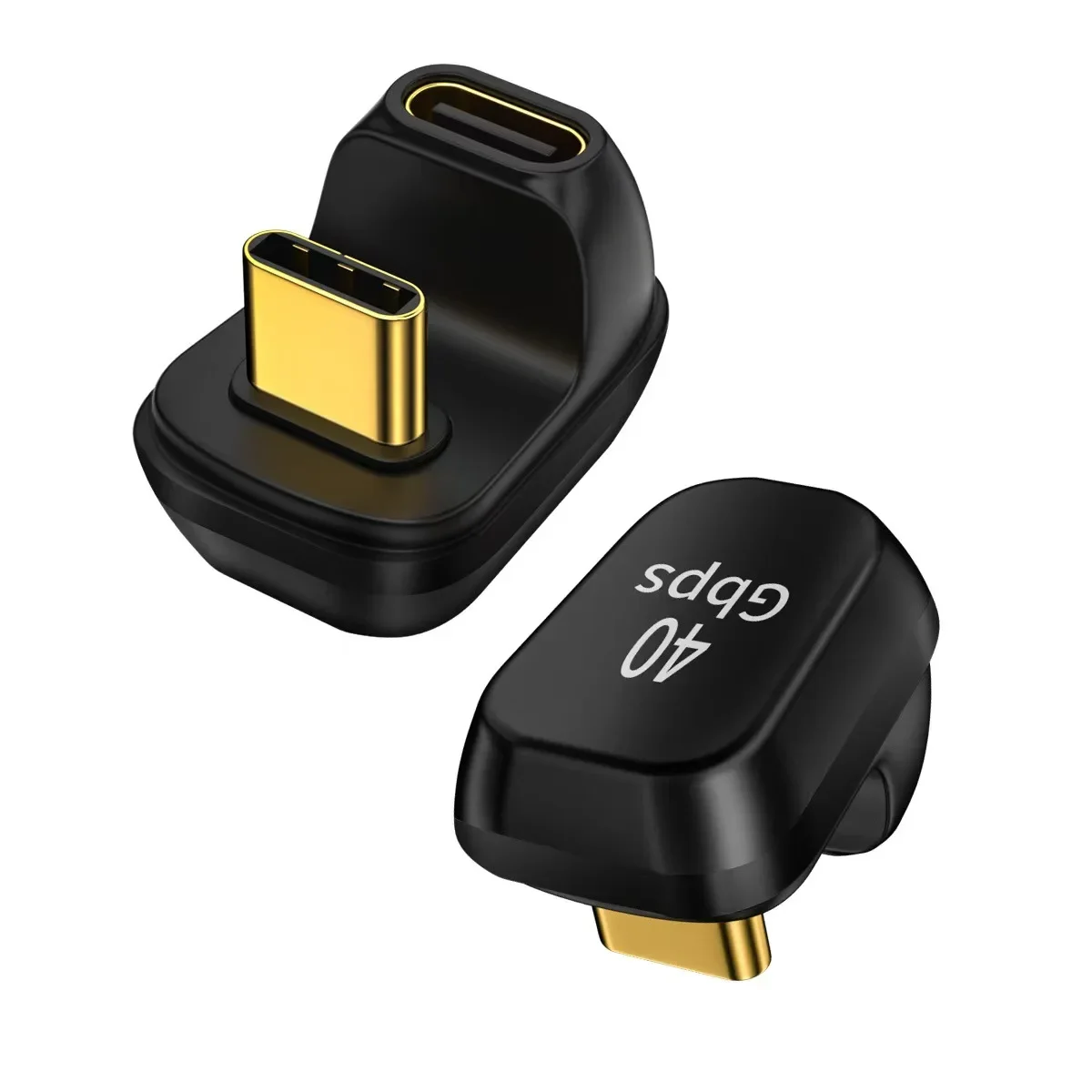 40MB/s 40Gbps USB C 180도 각도 어댑터 썬더볼트 3 4 USB 2/4 ..