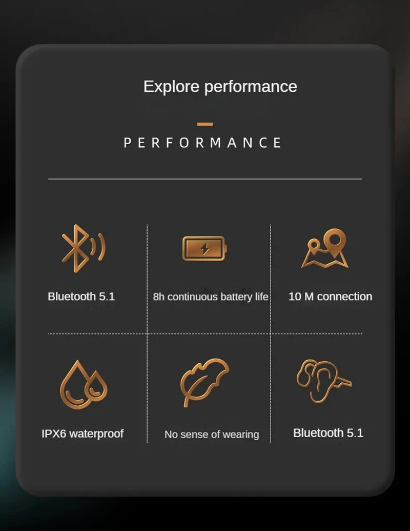 Bone Conduction Bluetooth Sports Headphones Waterproof Wireless_voghion.com