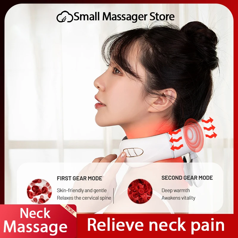 Intelligent Electric Neck Massager Neck Massager Rechargeable Pulse Neck Massager Neck