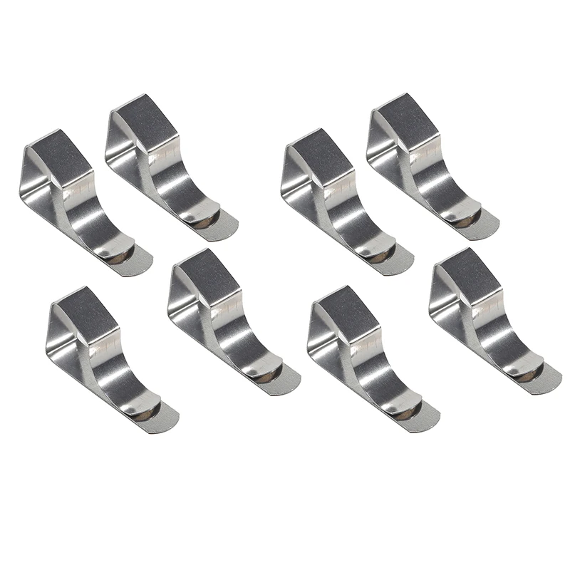 8pcs Tablecloth Clips Stainless Steel Anti-Slip Tablecloth Clamp Mini Adjustable Table Cloth Cover Fix Clips Camping Wedding table cloth clips